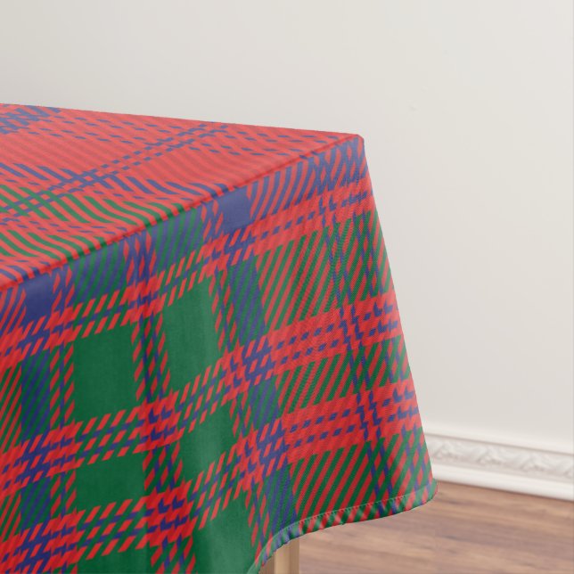 Clan Grant Plaid Tartan Scottish Chequered Tablecloth (In Situ)