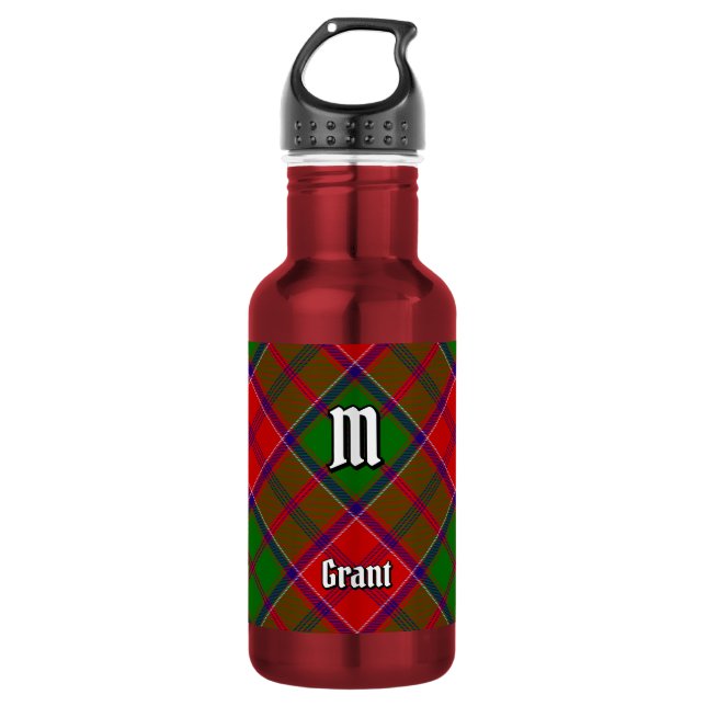 Clan Grant Tartan 532 Ml Water Bottle (Front)