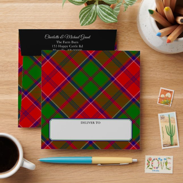Clan Grant Tartan Envelope (Desk)