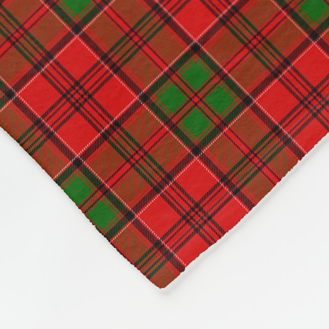 Clan Grant Tartan Fleece Blanket (Corner)