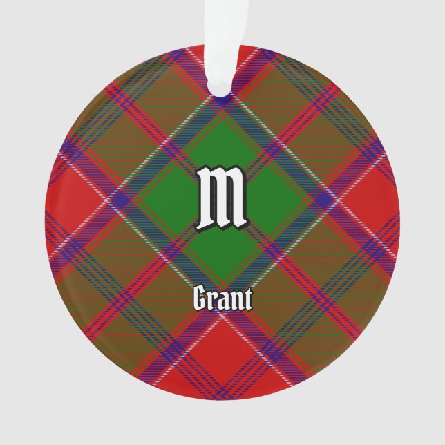 Clan Grant Tartan Ornament (Front)