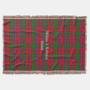 Clan Grant Tartan Plaid Custom Throw Blanket