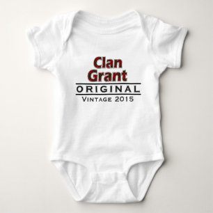 Clan Grant Vintage Customise Your Birthyear Baby Bodysuit