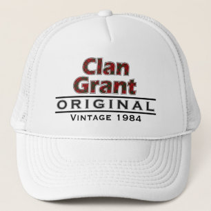 Clan Grant Vintage Customise Your Birthyear Trucker Hat
