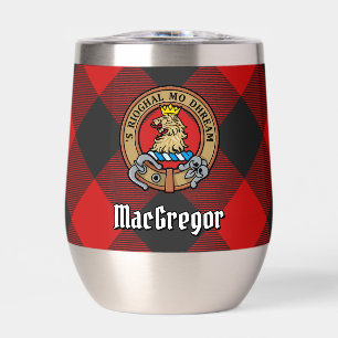 Clan Gregor Crest over Rob Roy Tartan