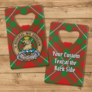 Clan Gregor Crest over Tartan