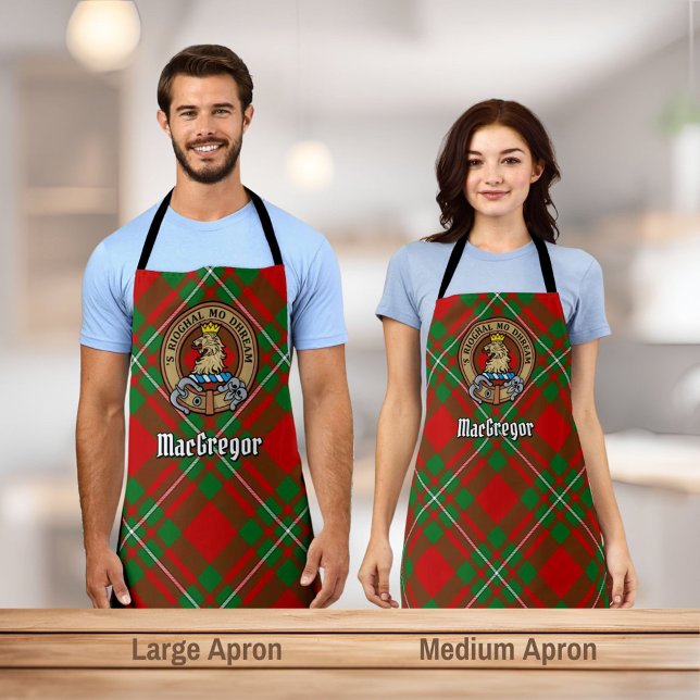 Clan Gregor Crest over Tartan Apron (Creator Uploaded)