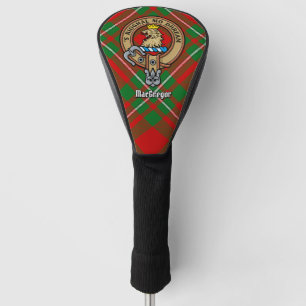 Clan Gregor Crest over Tartan Golf Head Cover