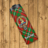 Clan Gregor Crest over Tartan