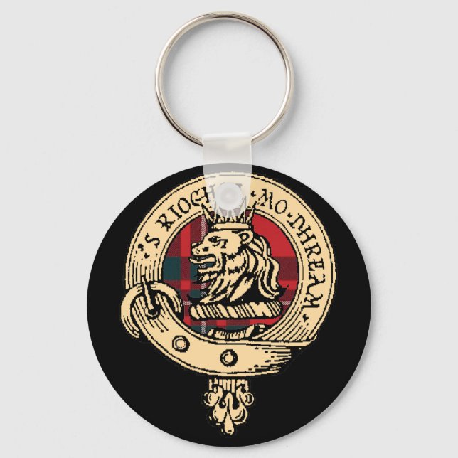 Clan Gregor Key Chain Black (Customise size/shape) (Front)