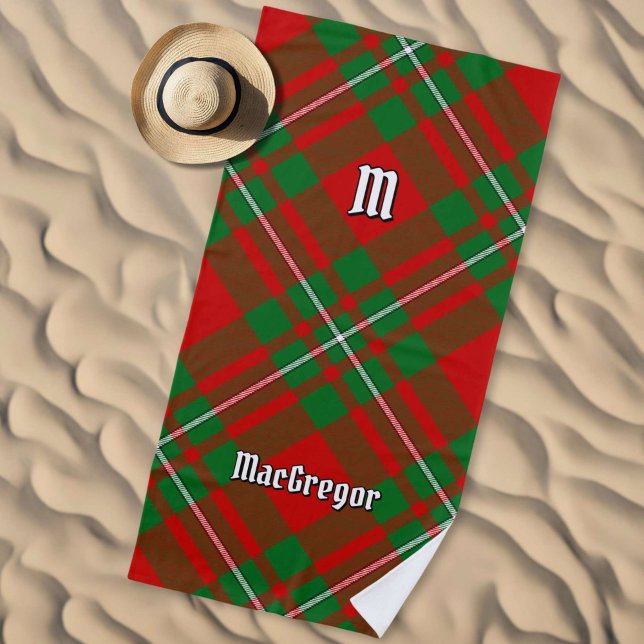 Clan Gregor Tartan Beach Towel (Creator Uploaded)