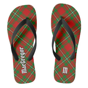 Clan Gregor Tartan Flip Flops