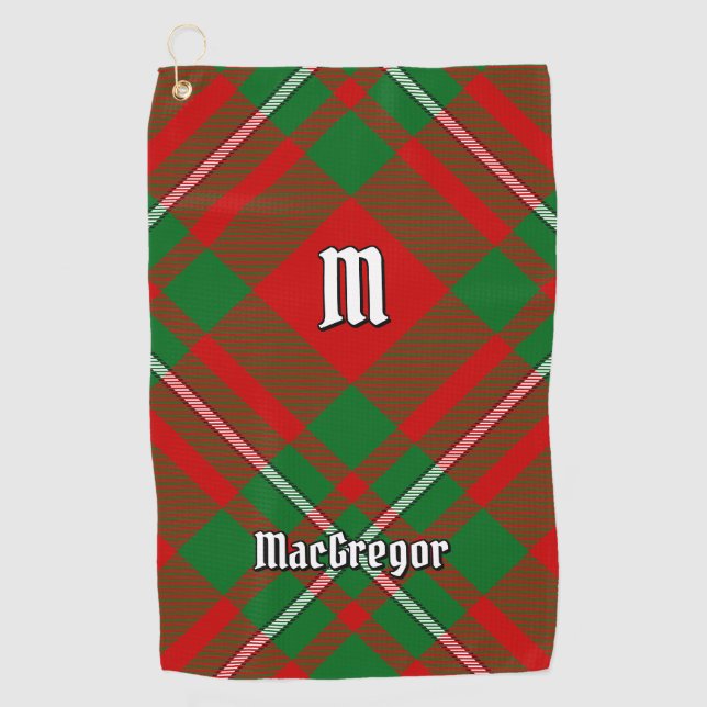 Clan Gregor Tartan Golf Towel (Front)