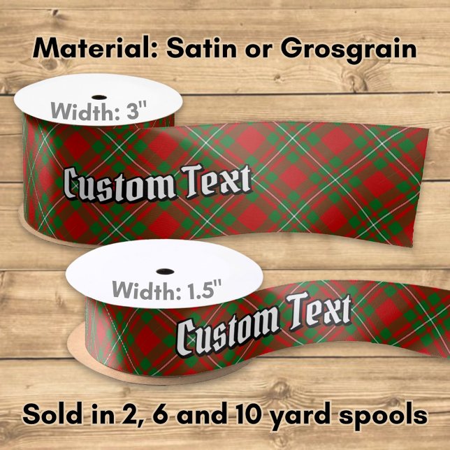 Clan Gregor Tartan Satin Ribbon (Creator Uploaded)