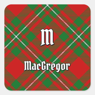 Clan Gregor Tartan Square Sticker