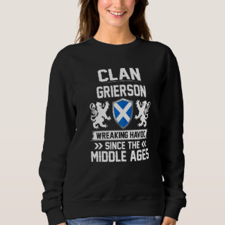 Clan Grierson Scottish Family Clan Scotland Wreaki Sweatshirt