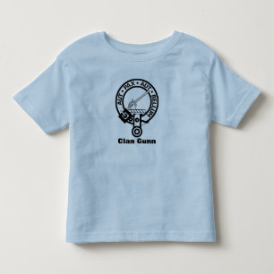 Clan Gunn Badge Motto Name Toddler T-Shirt