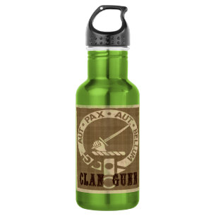 Clan Gunn Crest Badge - Sepia 532 Ml Water Bottle