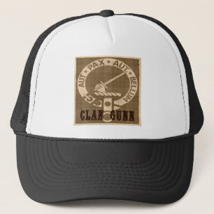 Clan Gunn Crest Badge - Sepia Trucker Hat