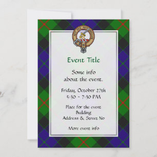 Clan Gunn Crest Invitation