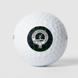 Clan Gunn Crest & Tartan Golf Balls