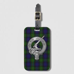 Clan Gunn Crest & Tartan - Old Norse Luggage Tag