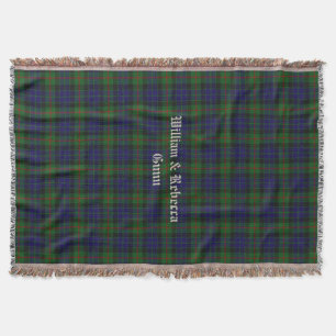 Clan Gunn Tartan Plaid Custom Throw Blanket