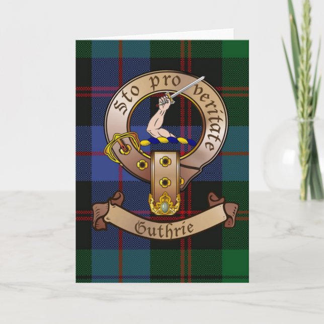 Clan Guthrie Notecards (Front)