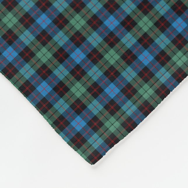 Clan Guthrie Tartan Fleece Blanket (Corner)