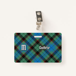 Clan Guthrie Tartan ID Badge