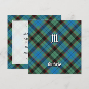Clan Guthrie Tartan Invitation