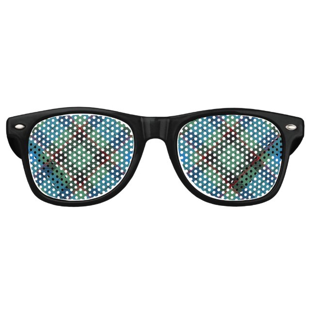 Clan Guthrie Tartan Retro Sunglasses (Front)
