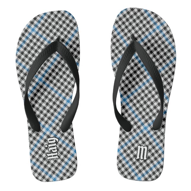 Clan Haig Check Tartan Jandals (Footbed)