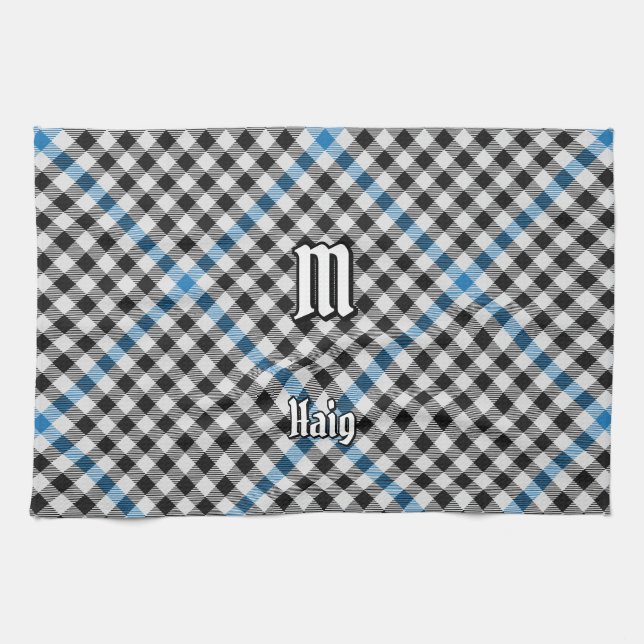 Clan Haig Check Tartan Tea Towel (Horizontal)