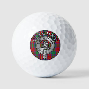 Clan Haig Crest & Tartan Golf Balls