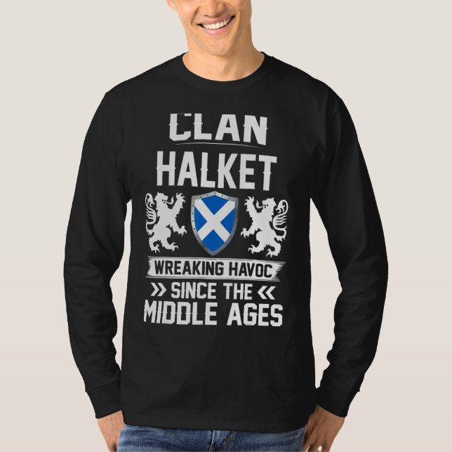 Clan Halket Scottish Family Clan Scotland Wreaking T-Shirt (Front)