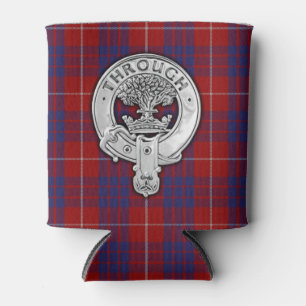 Clan Hamilton Crest & Tartan Can Cooler