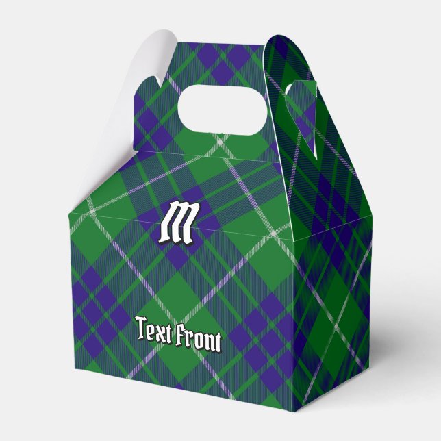 Clan Hamilton Hunting Tartan Favour Box (Front Side)