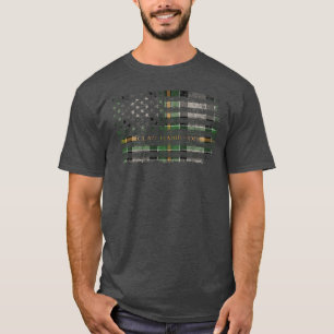Clan Hamilton of Brandon Scottish tartan US flag k T-Shirt