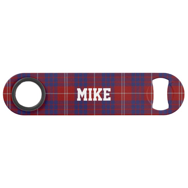 Clan Hamilton Plaid Custom Speed Bottle Opener (Front (Horizontal))