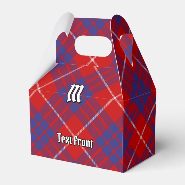 Clan Hamilton Red Tartan Favour Box (Front Side)
