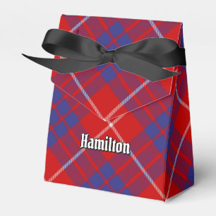 Clan Hamilton Red Tartan Favour Box