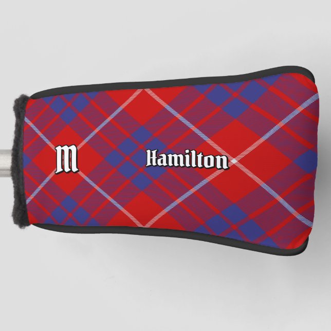Clan Hamilton Red Tartan Golf Head Cover (Front)