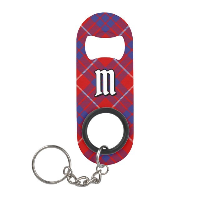 Clan Hamilton Red Tartan  Keychain Bottle Opener (Front)