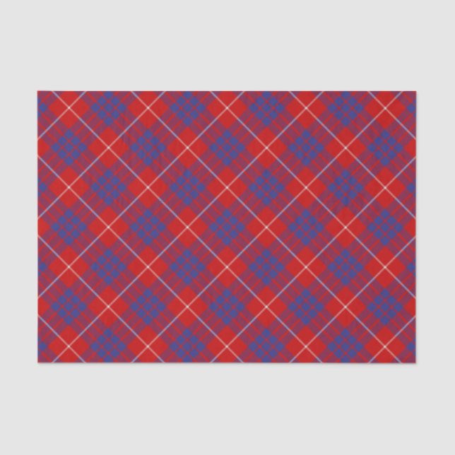 Clan Hamilton Red Tartan Tissue Paper (Front)