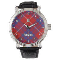 Clan Hamilton Red Tartan Watch