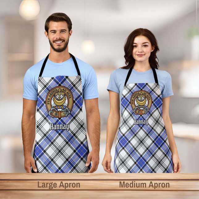 Clan Hannay Crest over Tartan Apron (Creator Uploaded)