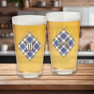 Clan Hannay Tartan Glass