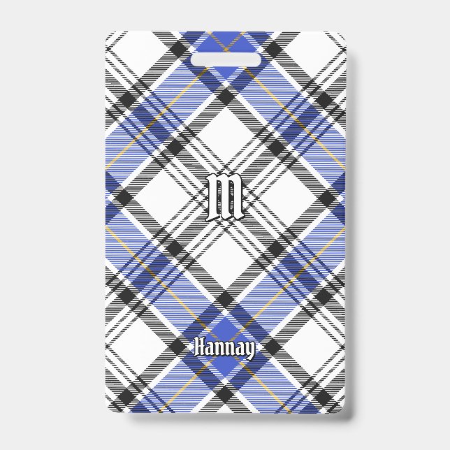 Clan Hannay Tartan ID Badge (Front)