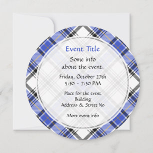 Clan Hannay Tartan Invitation